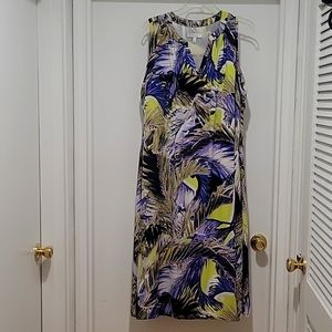 Chaus Tropical Print Midi Dress